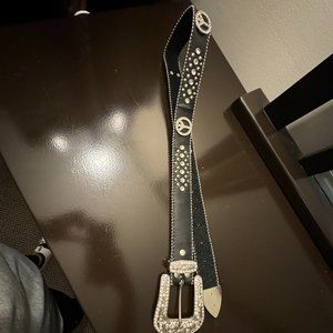 Western Belt with Rhinestones and Studs